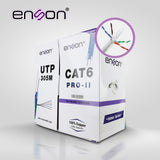Enson Cat6, 305 m cable de red Gris U/UTP (UTP)