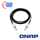 QNAP MINI SAS CABLE (SFF-8088) 3M ES1640DC EJ1600 Negro, miniSAS, miniSAS, Macho/Macho