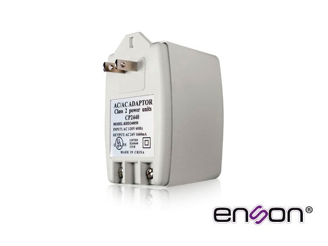 Enson Fuente De Poder Transformador RT-2440 24VAC 1.8A 40W, Ideal Para CCTV