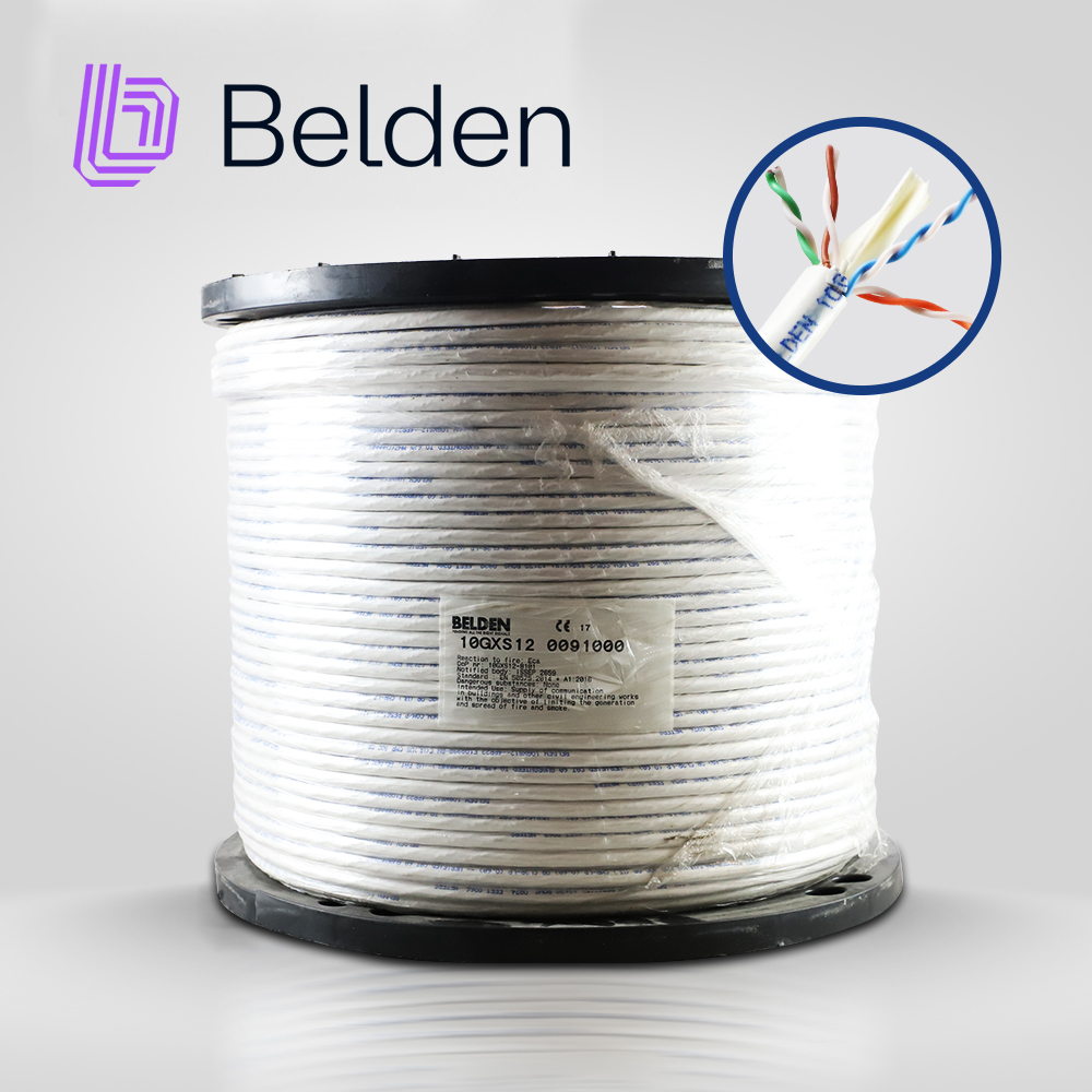 Belden Cable UTP Cat6A 10GXS12 625MHz, 4 Pares, 23 AWG, 1,000 Pies