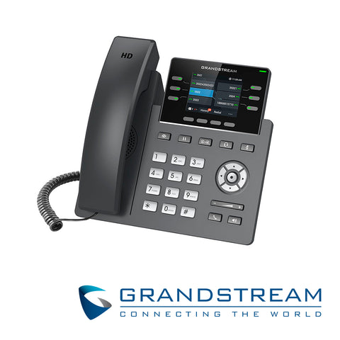 Grandstream Networks GRP2613 teléfono IP Negro 4 líneas TFT, Terminal con conexión por cable, En banda, Fuera de banda