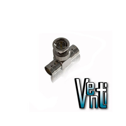 MARCAS VARIAS Adaptador T BNC-BNC H-H, RG59, Conexión Rápida, Tipo Empresarial