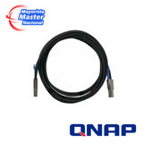 QNAP САВ-SAS20M-8644 2 m Negro, Metálico, SFF-8644, SFF-8644, Derecho, CAB-SAS20M-8644