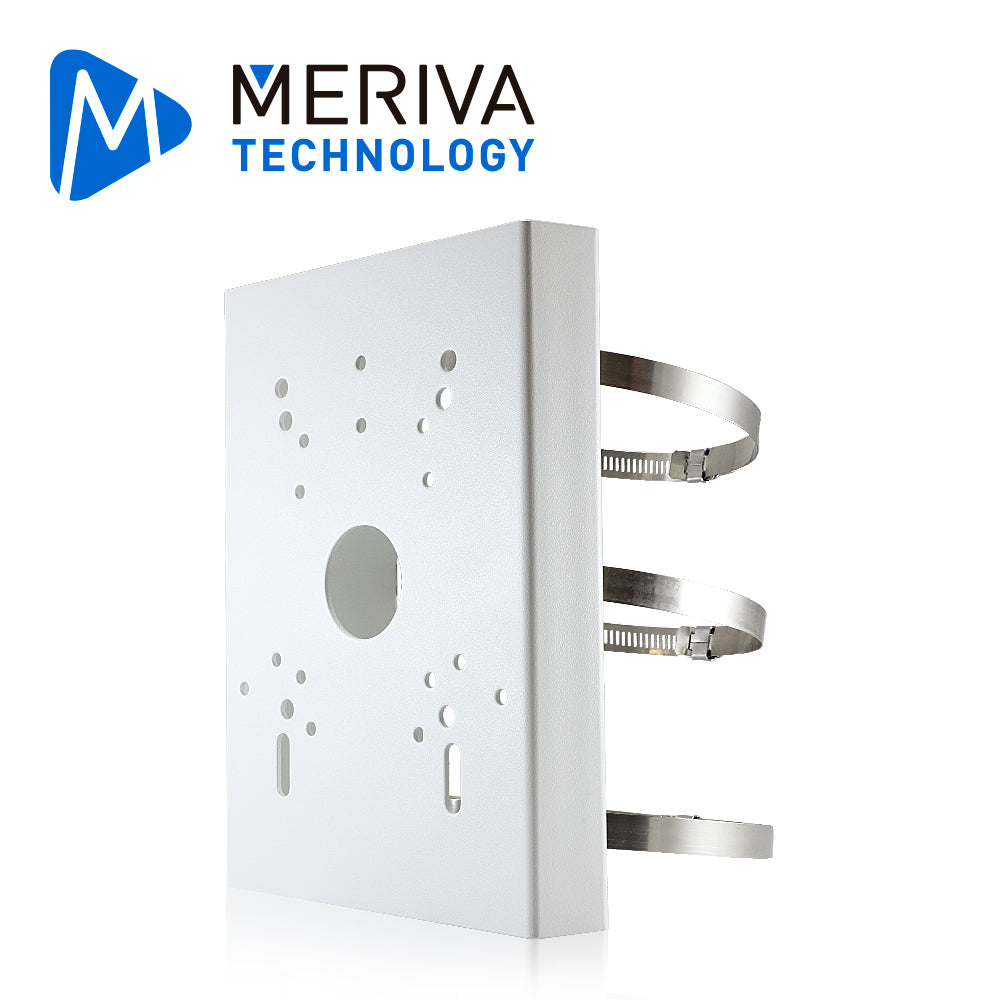 Meriva Technology Montaje en Poste MVA-JB0501, Compatible con Cámaras PTZ, 360° Rotación, Resistente al Clima