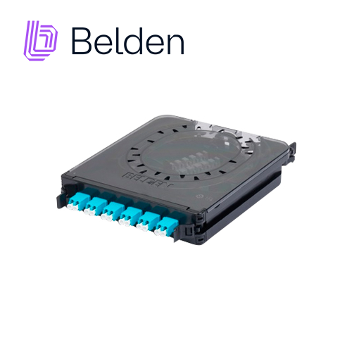 Belden Cassette FC3X06LDFS, 6 Adaptadores LC, 12 Hilos OM3, Multimodo