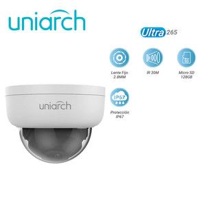Uniarch IPC-D122-PF28K cámara de vigilancia Almohadilla Cámara de seguridad IP Interior y exterior 1