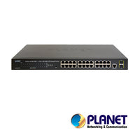 PLANET GS-4210-24T2S switch Gestionado L2 Gigabit Ethernet (10/100/1000) 1U Azul