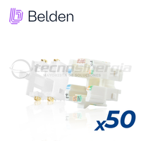 Belden RVUCOEW-B50 conector Transparente, Blanco