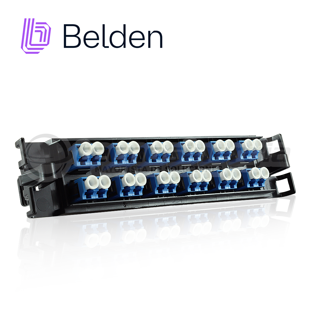 Belden Panel de Fibra FFSX12LD 12 Puertos LC Duplex, 24 Fibras OS2