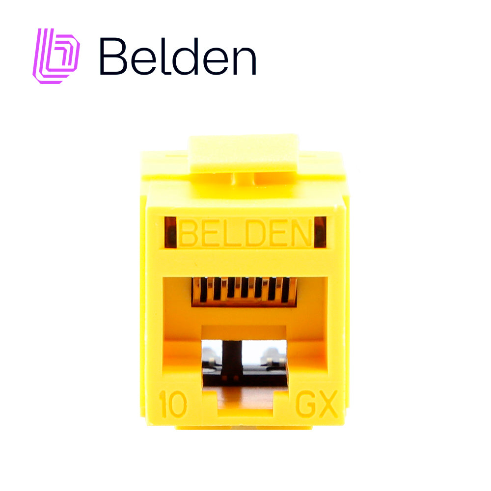 Belden Conector Modular Jack RJ45 Cat6A RVAMJKUYL-S1, T568A/B, 23-24 AWG