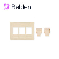 Belden Adaptador Modular KeyConnect AX102291, 3 Puertos, Compatible con Jacks CAT6A/CAT6/CAT5E, Uso Interior