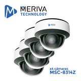 Meriva Technology kit domo 4k hd msc-8mpkit kit de videovigilancia Alámbrico