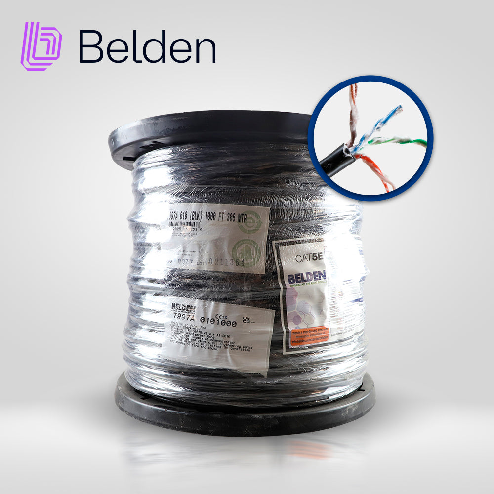 Belden Cable UTP Cat5e 7997A 0101000, 200 MHz, 24 AWG, 1000 Pies