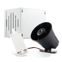Enson Kit Sirena 15W SRE108, Gabinete Metálico, Tamper, IP65