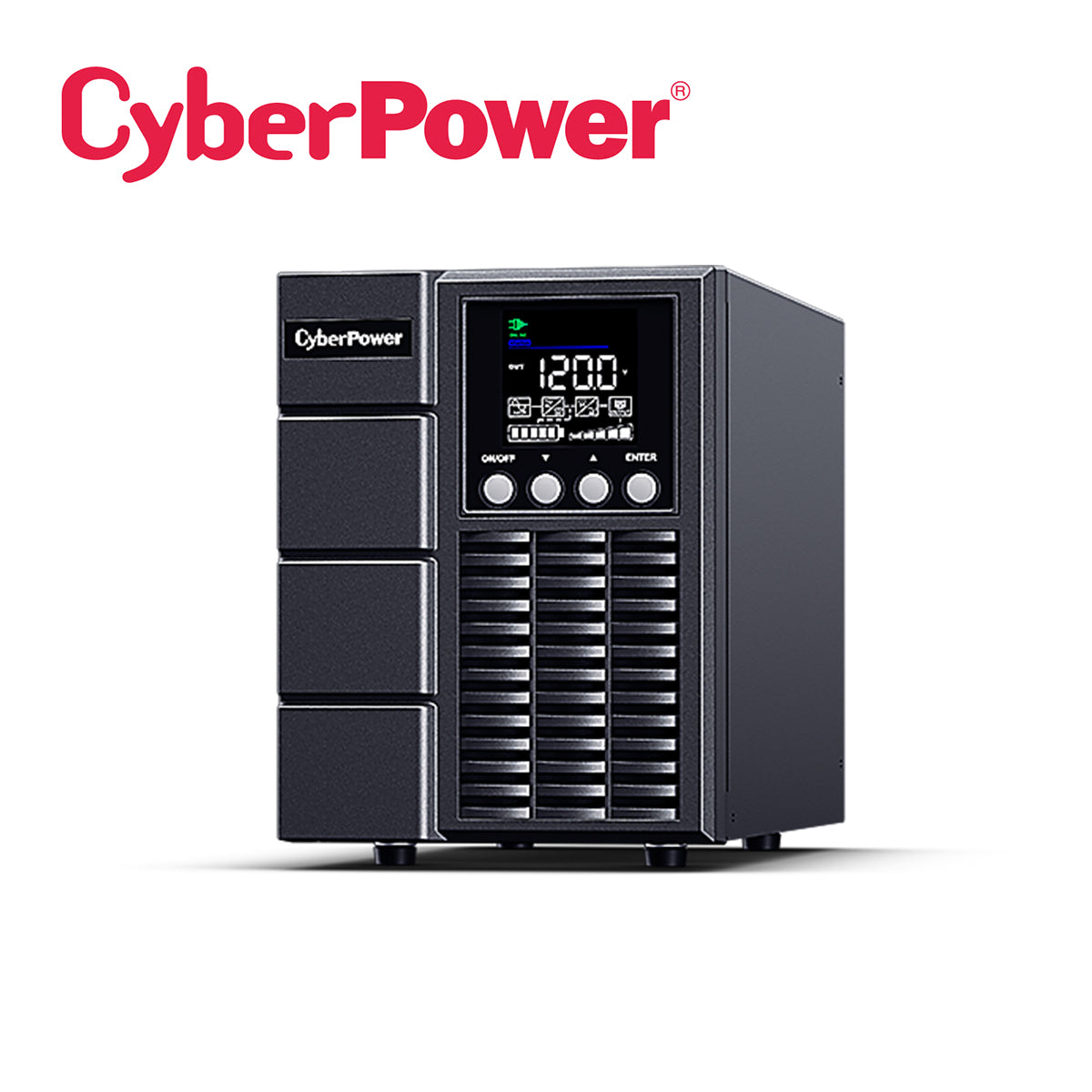 CYBERPOWER UPS OLS1000A 1000VA/900W, Onda Senoidal Pura, 4 Contactos NEMA 5-20R
