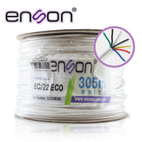 Enson 32203W305 cable de señal 305 m Blanco, Multi-Wire 22 AWG, Cobre, 1 pieza(s)