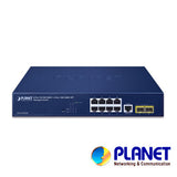 PLANET 10/100/1000T + 2-Port Gestionado L2/L4 Gigabit Ethernet (10/100/1000) 1U Azul