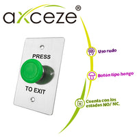 Axceze AX-B130 boton de salida Alámbrico