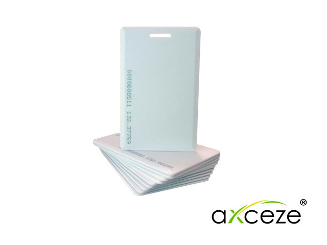 AXCEZE Tarjeta De Proximidad Gruesa AX-ID2 10 PZ, 125KHz, 26 Bits, Clamshell