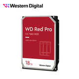 Western Digital Red Pro disco duro interno 18 TB 7200 RPM 512 MB 3.5" SATA
