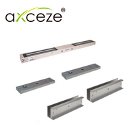 AXCEZE MXU620 KIT Chapa Magnética, 2 Brackets Tipo U, Seguridad IP65