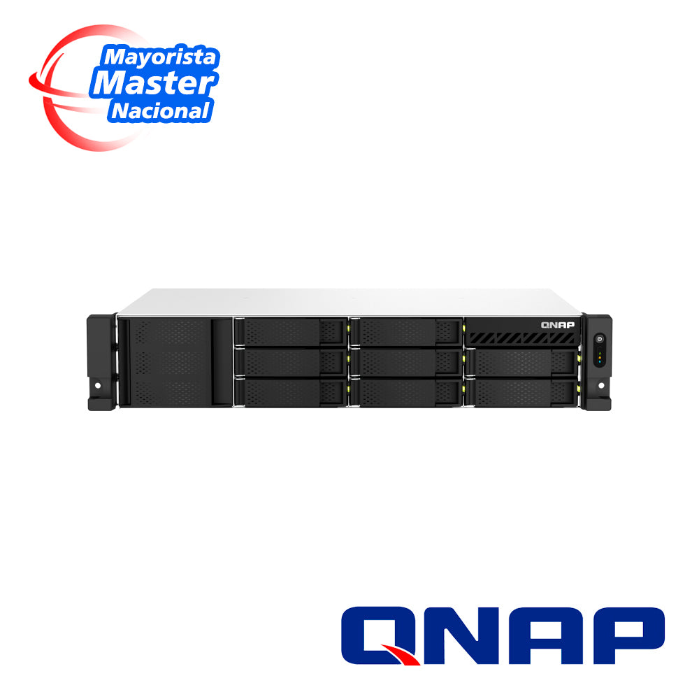 QNAP NAS TS-873AeU-RP-4G-US, AMD Ryzen V1500B, 4GB RAM, 8 Bahías SATA, 2 Puertos RJ45 2.5GbE