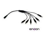 Enson Distribuidor Pulpo 1 a 6 Canales ENS-DC16 - Negro Cable de conexión