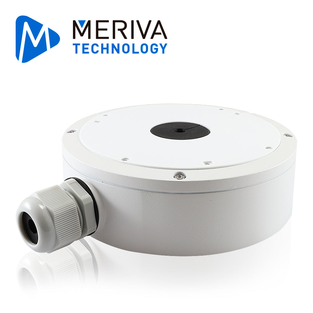 Meriva Technology Caja De Conexiones Redonda MVA-JB0303, Montaje En Pared, Compatible Con Cámara MVD-EB600ZA