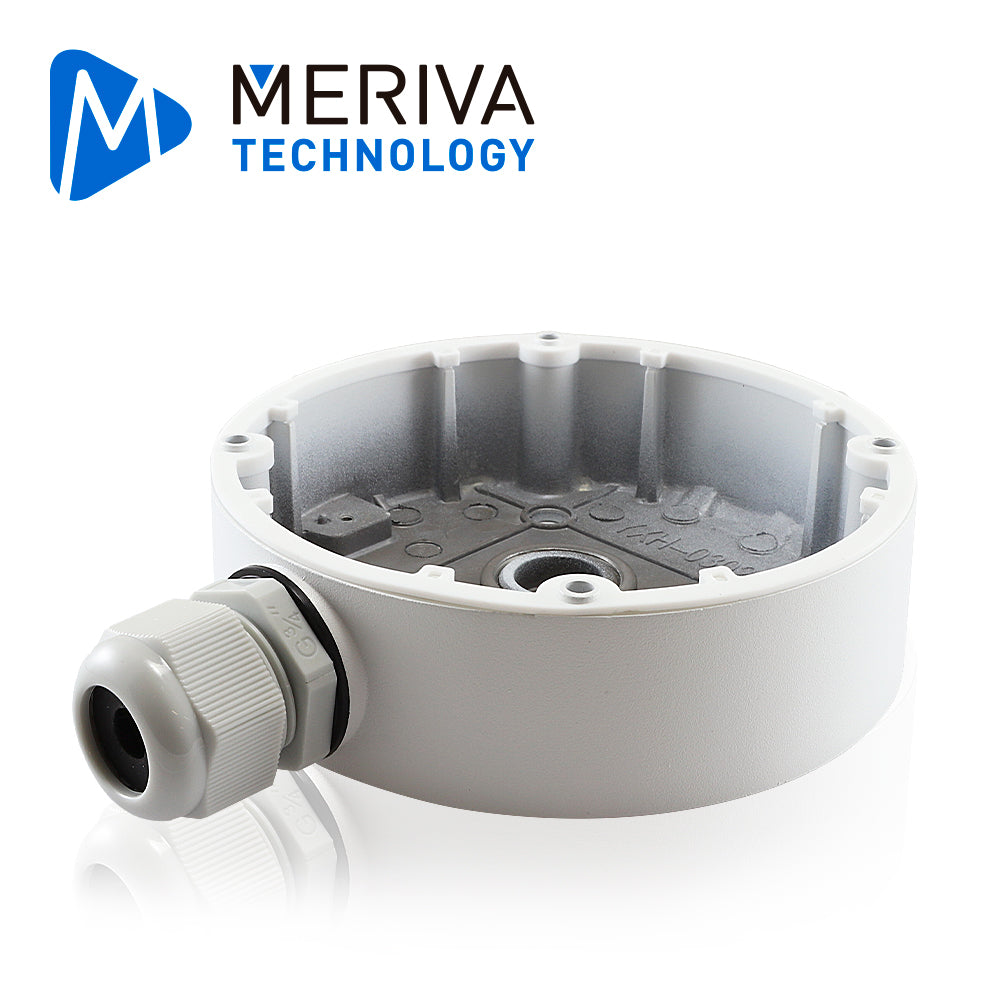Meriva Technology Caja De Conexiones Redonda MVA-JB0207, Montaje En Pared, Compatible Con Cámaras MVD-EB200ZA, MSC-8314Z, MSC-5311