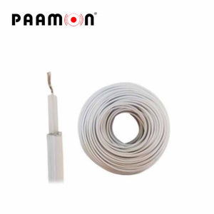 PAAMON Cable Doble Aislado WP-100M, 22AWG Cobre Estaño, 18,000 Volts, 100m