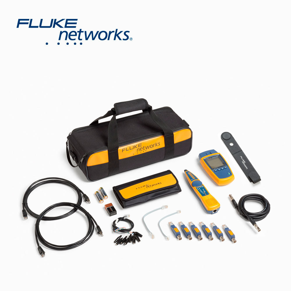 Fluke Networks Tester de Red MS2-KIT, Pantalla LCD, Prueba de Longitud, Sonda Intellitone Pro 200