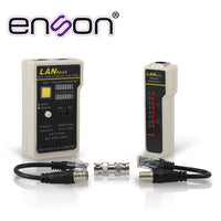 Enson ENS-TELN2 comprobador de cables de red Comprobador de cables de par trenzado Negro, Gris