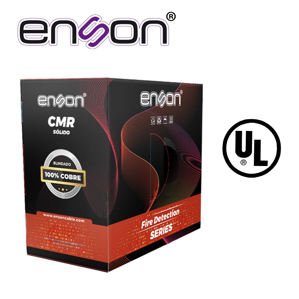 Enson Cable Para Detección de Incendio EPRO-5320, 2C/18AWG, 100% Cobre, UL