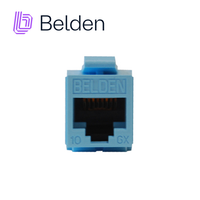 Belden Conector Modular Jack Cat6A RJ45 AX102288, Interior, Azul Claro