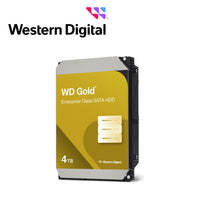 Western Digital Gold WD4004FRYZ disco duro interno 4 TB 7200 RPM 128 MB 3.5" Serial ATA III