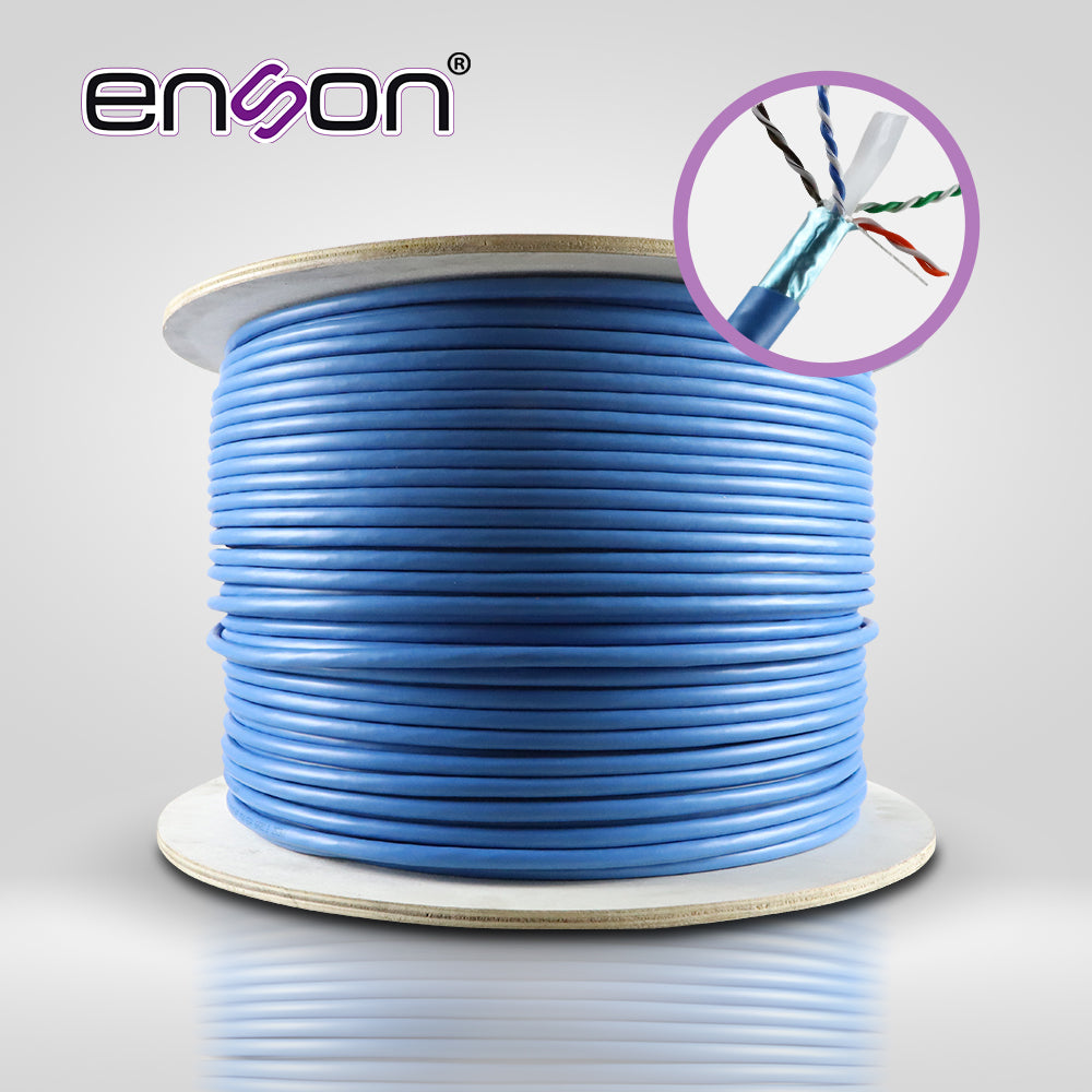 Enson Cable UTP Cat6A 12264L305, 500MHz, 100% Cobre, 305 Metros