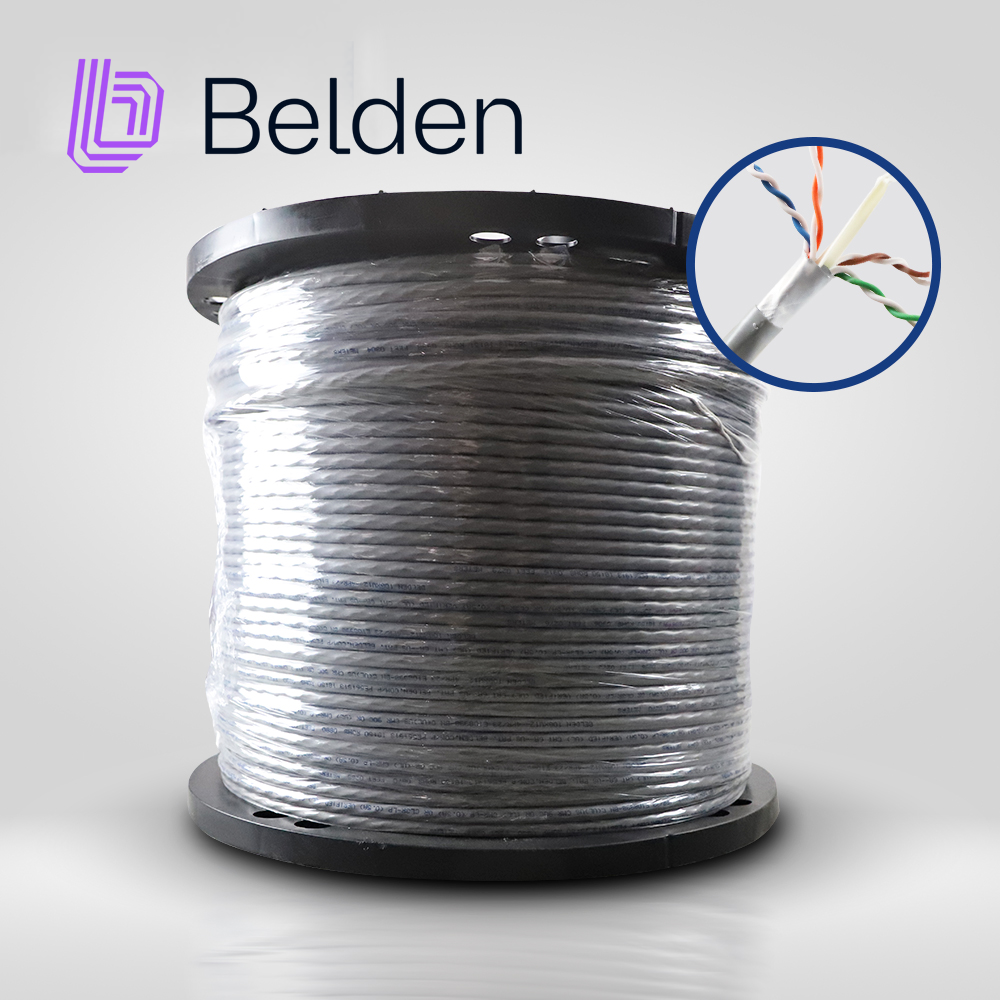 Belden Cable UTP Cat6A 10GXW12 500MHz, 4 Pares, 23 AWG, 1000 Pies