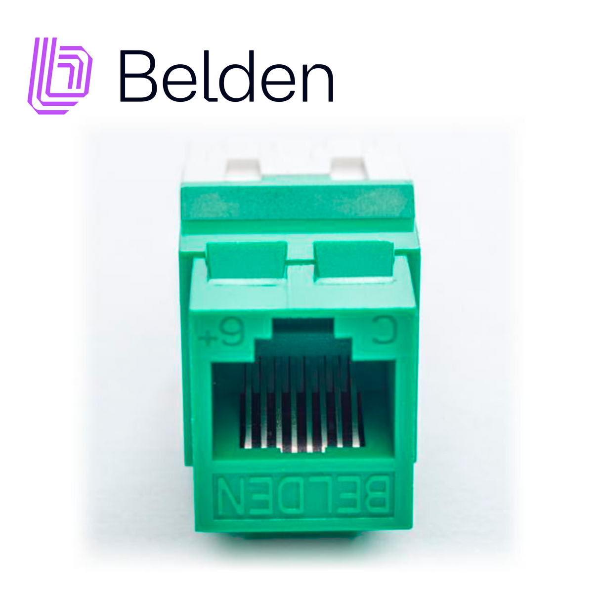 Belden Conector Modular Jack CAT6+ RJ45 AX104192, Interior, Verde
