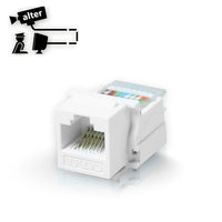 ALTER Conector Jack RJ-45 CAT 5E, Tipo Keyconnect, Armado Sin Pinzas
