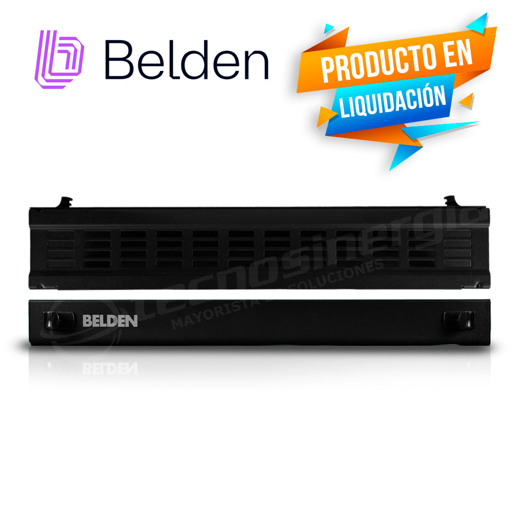 Belden Charola Fibra Óptica AX105563 Alta Densidad, 4 Adaptadores, Negro