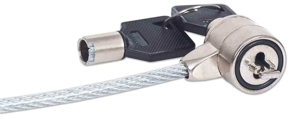 Candado Man Para Laptop Llave 1.4M Gris 3Mm FullOffice.com