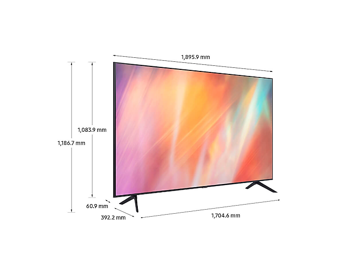 Television Samsung Led 75" Smart, Crystal 4K Uhd