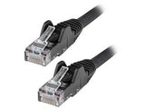 StarTech.com Cable de 15m CAT6 Ethernet - LSZH - Cable de Red RJ45 UTP de 10Gb - 650MHz - PoE de 100W - Latiguillo Snagless con Alivio de Tensión - sin Traba - ETL - Negro Cable Negro 15 m Cat6 U/UTP (UTP)