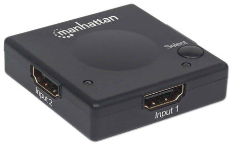 Switch Manhattan Hdmi 1080P 2 Puertos Conmutación Automática Y Manual Color Negro - 207911 FullOffice.com