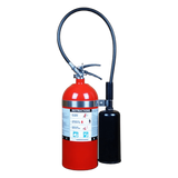 CO10LB - Extintor de CO2 / 10 lb (4.54 kg) / Clase B y C / Descarga 10 s / Alcance 1.2-2.4 m (3.9-7.9 ft) / UL Listado / USCG Aprobado