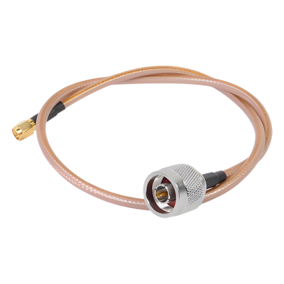 SN-142-SMAI-100 - Cable coaxial / RG-142/U / N Macho a SMA Macho Inverso / 100 cm (3.28 ft) / Hasta 8 GHz