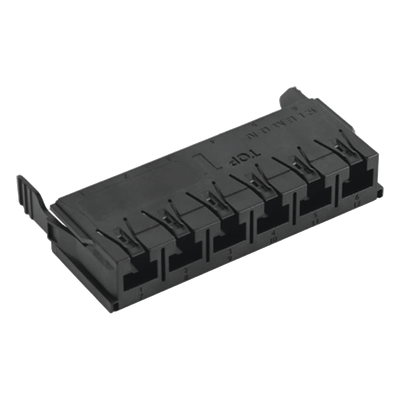 LVCA-06-UA - Placa Adaptadora / Combo Fibra y Cobre / 6 Puertos UTP / Vacía / Negro / 19.69 pies