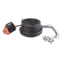 CSBT1204L30M - Stagebox / 16 Canales XLR / 12 Hembras + 4 Machos / Cable 30 m (98.4 ft) / Contactos Plateados / 20 A 250 V CA