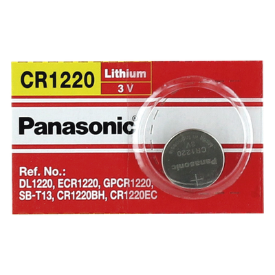 CR1220 - Panasonic Batería de Litio Tipo Moneda CR1220 3V 35mAh, Producto Empresarial