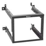 AWMR9 - Rack de Montaje en Pared / 19in / Profundidad Ajustable 18-25 in / 9 UR / Rieles Roscados #12-24 / Acero con Recubrimiento en Polvo